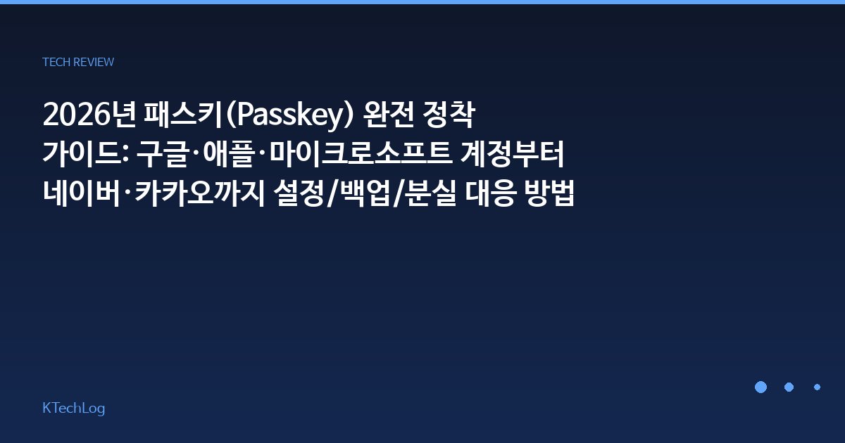 KTechLog - IT 리뷰 & 테크 가이드