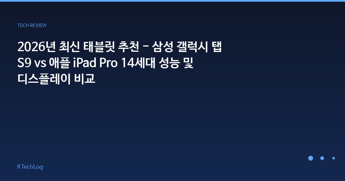 KTechLog - IT 리뷰 & 테크 가이드