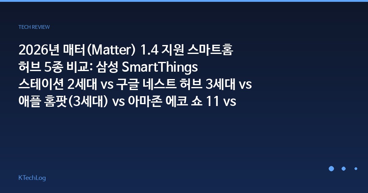 KTechLog - IT 리뷰 & 테크 가이드